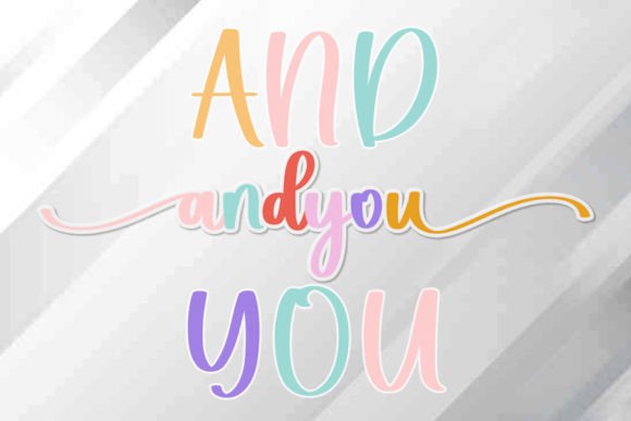 And You: A Modern Typeface for Editorial Elegance