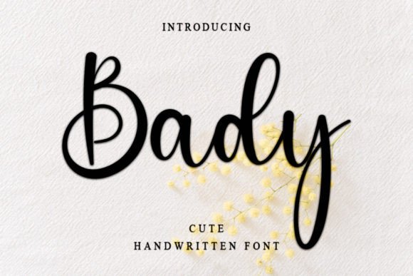 Bady Font for Web Design: A Timeless Handwritten Touch