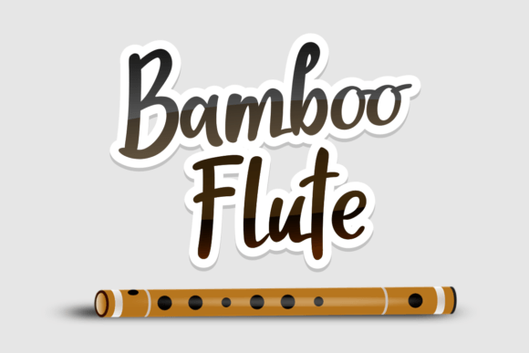 Bamboo Flute Font for Handmade Creations
