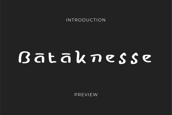 Bataknesse: A Graceful Script Font for Editorial Design