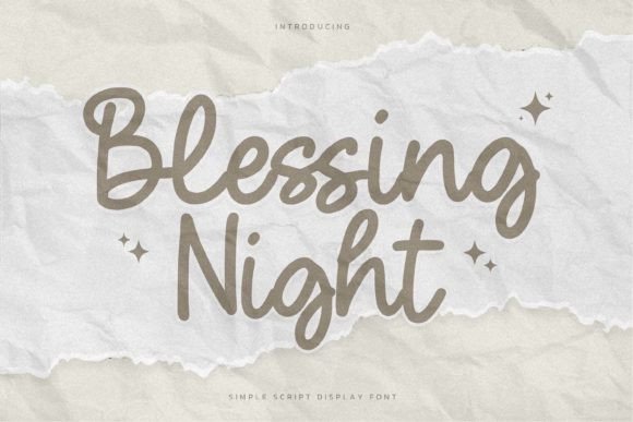 Blessing Night: A Bold Script Font for Memorable Brand Identity