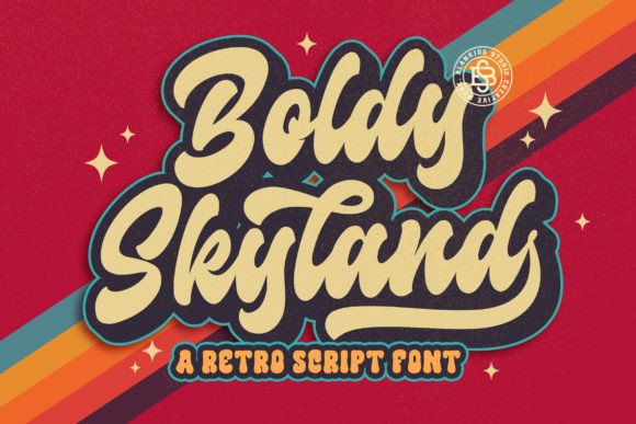 Boldy Skyline: A Playful Vintage Font for Modern Editorial Design