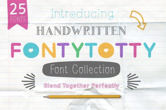Fontytotty 25 Font Collection for Creative Campaigns