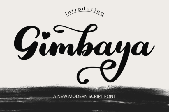 Gimbaya: The Modern Script Typeface for Dynamic Web Design