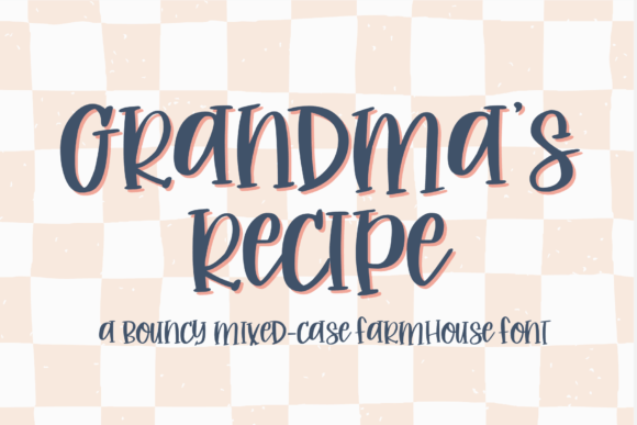 Grandma s Recipe: The Perfect Handwritten Font for Small Business Branding
