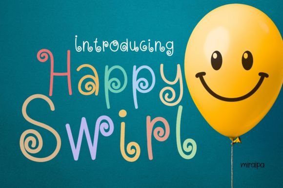 Happy Swirl: A Whimsical Typeface for Modern Editorial Design