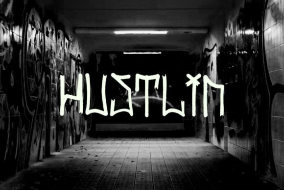 Hustlin Font for Web Design: Urban Style Meets Digital Creativity