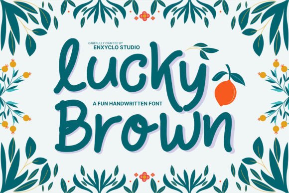 Lucky Brown Font for Small Business Branding
