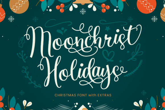 Moonchrist Holidays Font Review: A Festive Script for Branding