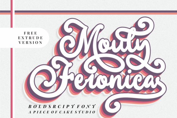 Mouly Feronica: A Bold Script Typeface for Editorial Design