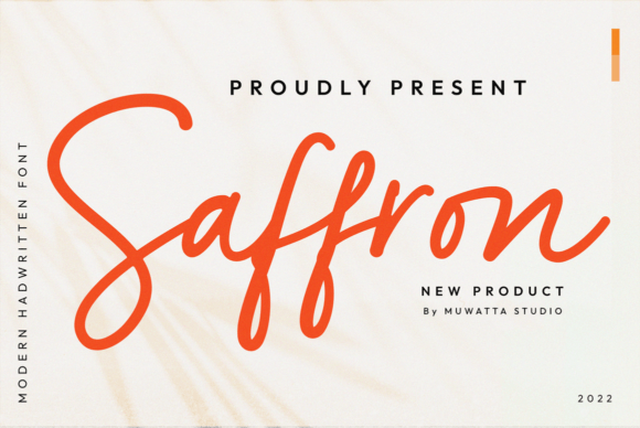 Saffron Font for Branding That Stands Out