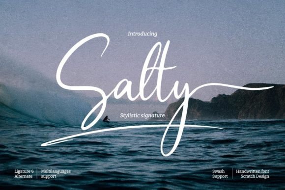 Salty Script Font Review for Real Projects