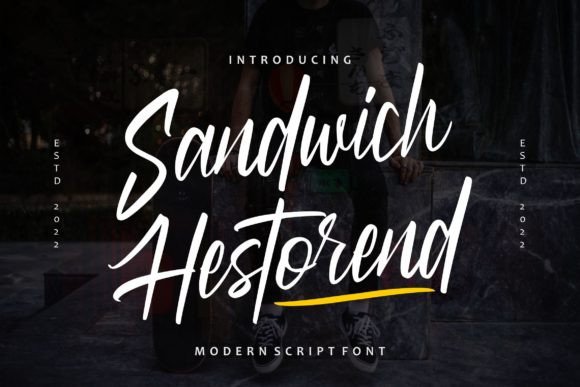 Sandwich Hestorend Font Review for Campaign Design
