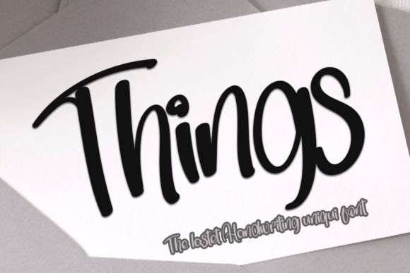 Things Font for Branding Projects