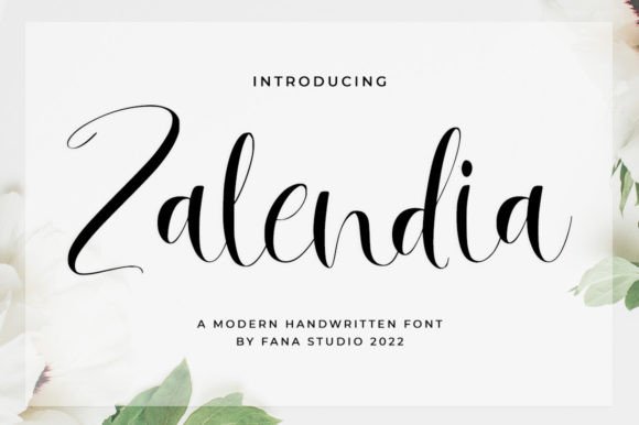 Zalendia: A Luxurious Script Font for Your Brand