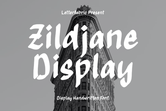 Zildjane Display: A Handwritten Typeface for Modern Editorial Design